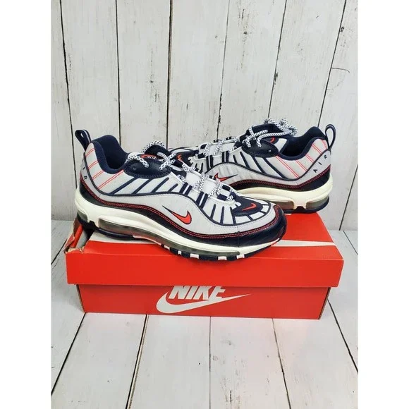 Nike | Shoes | Nike Air Max 98 Running Shoes Mens 8 White  display picture 1
